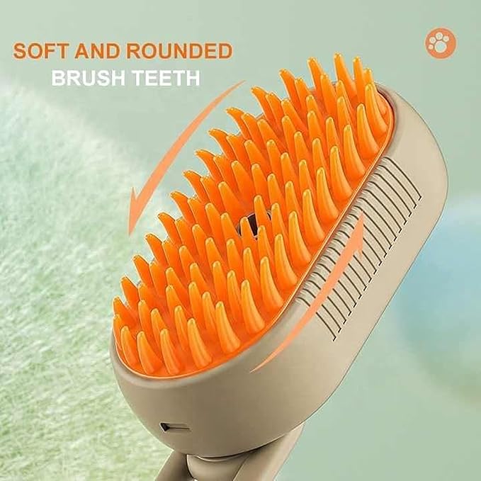 Steam Brush for Dog Cat 3 in 1 Water Brush for Dogs Electric Multifunctional Water USB Rechargeable Steamy Brush for Pets