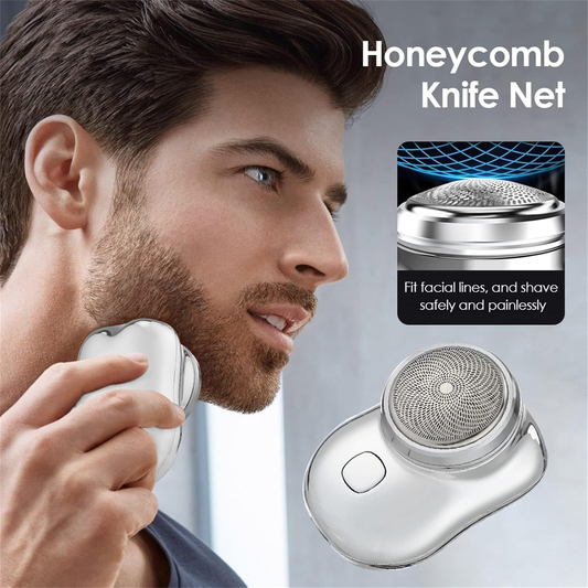 Mini Shaver Portable Electric Shaver, New Pocket Portable Electric Shave, Magic USB Mini Shaver Electric Razor for Men, Rechargeable Travel Razors for Men Electric Shaver for Shaving Face